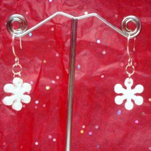 Tiny Snowflake Earrings